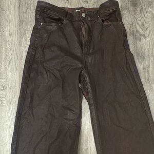 PAIGE Women's Dark Brown Chinos